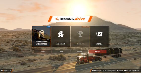 BeamNG.Drive dostal nový update, pridal autobus, nové misie a upravil menu