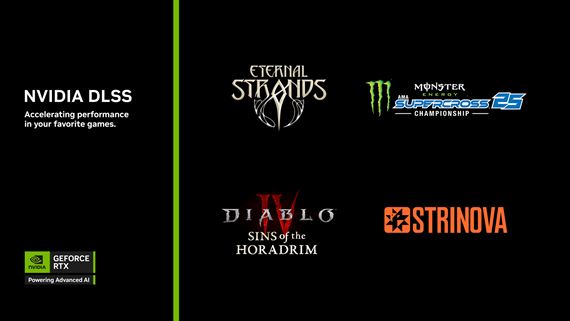 Viac ako 800 RTX hier a aplikci s podporou DLSS 4 - novinky pre Diablo IV, Eternal Strands