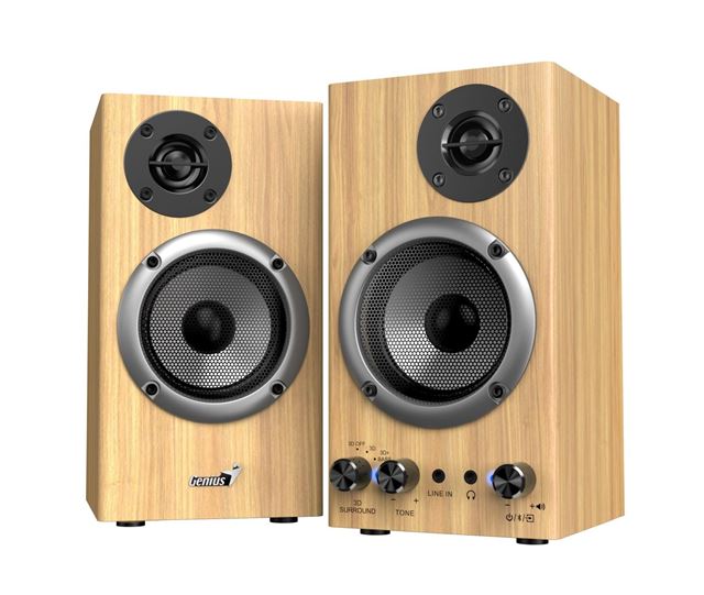 Genius priniesol SP-HF520BT reproduktory v dvoch odtie�och dreva 