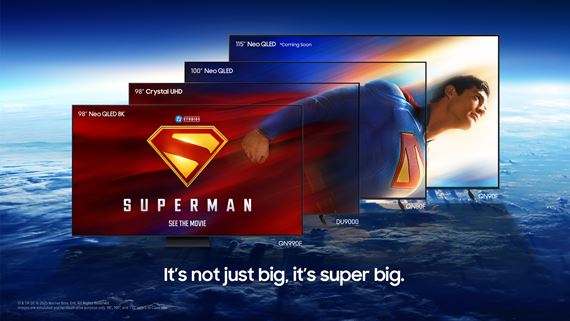 Samsung polet so Supermanom
