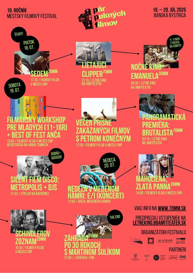 Pr Peknch Filmov uprostred leta rozhbe filmov ivot v Banskej Bystrici  