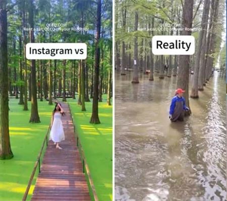 Instagram vs realita  