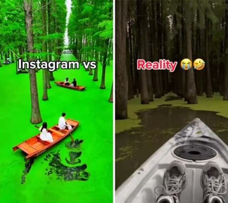 Instagram vs realita  