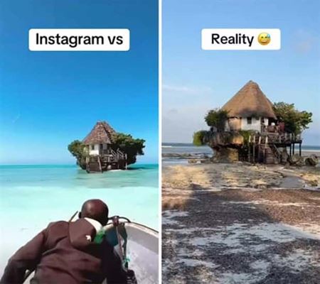 Instagram vs realita  