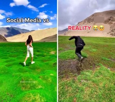 Instagram vs realita  