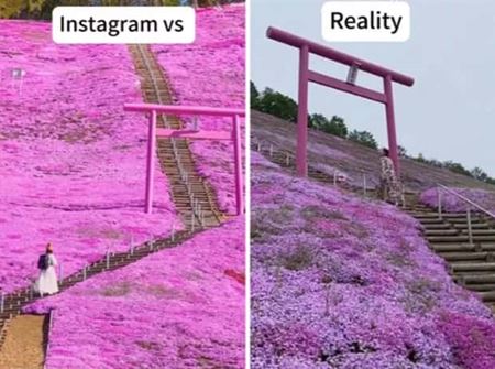 Instagram vs realita  