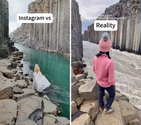 Instagram vs realita  