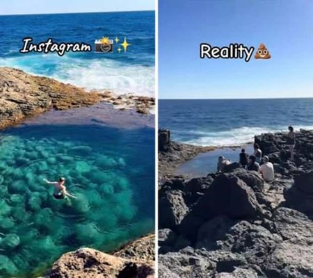 Instagram vs realita  