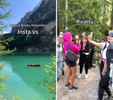 Instagram vs realita  