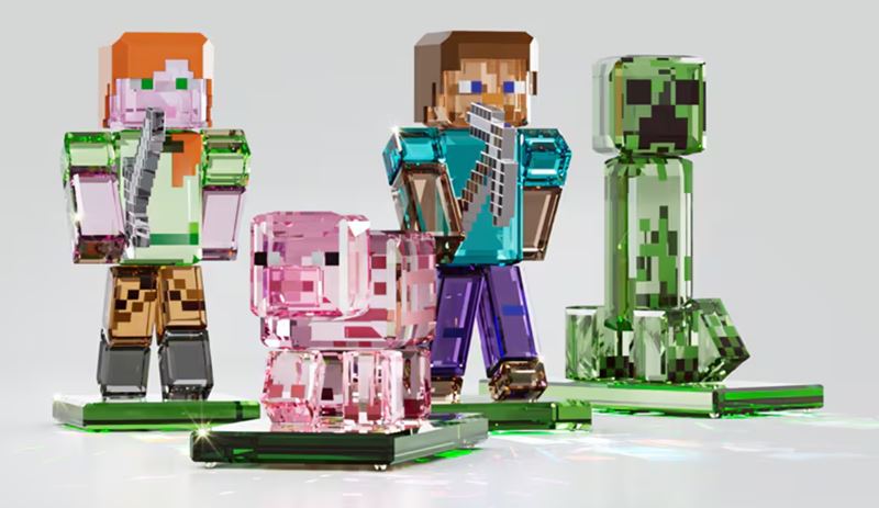 Minecraft v skle od Swarovski