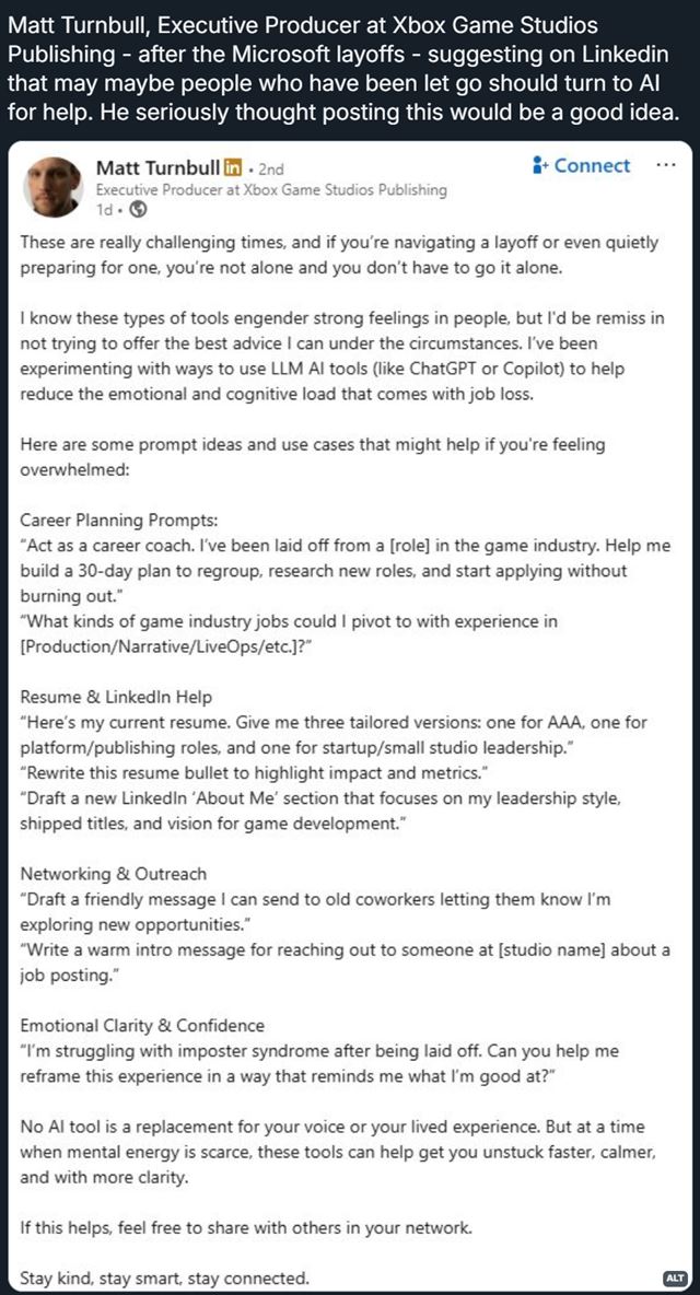 Microsoft prepustil 9000 zamestnancov pre AI, jeden z vedcich im odpora obrti sa na AI chatbotov 