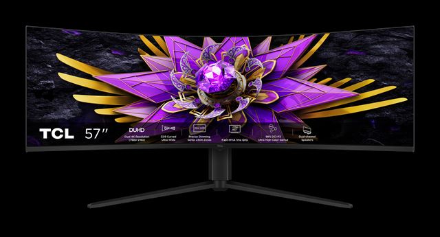 TCL predstavil  57-palcov� ultrawide Dual 4K QD-Mini LED hern� monitor 