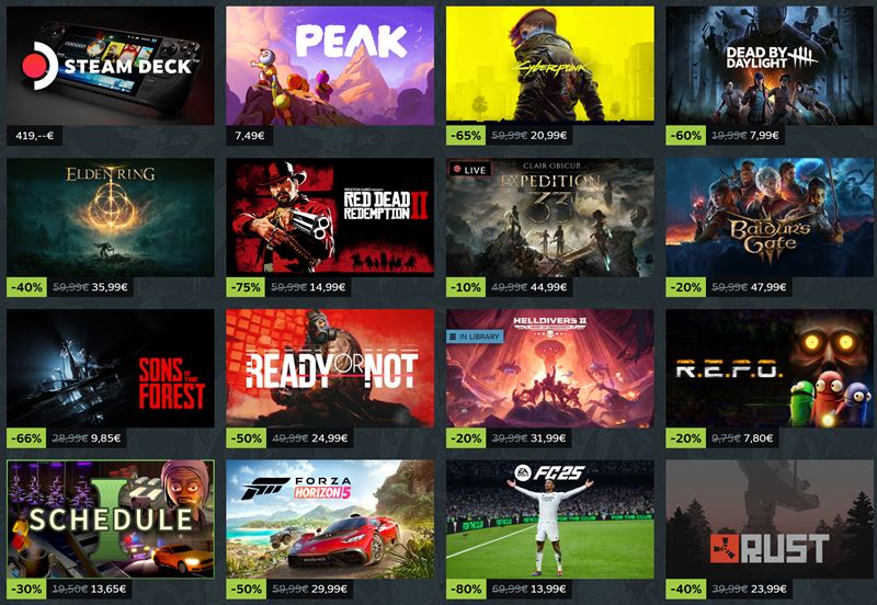 Letn Steam vpredaj u pomaly kon