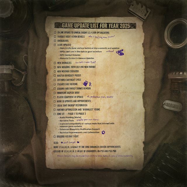 S.T.A.L.K.E.R. 2: Heart of Chornobyl  ponkol roadmapu do konca roka 