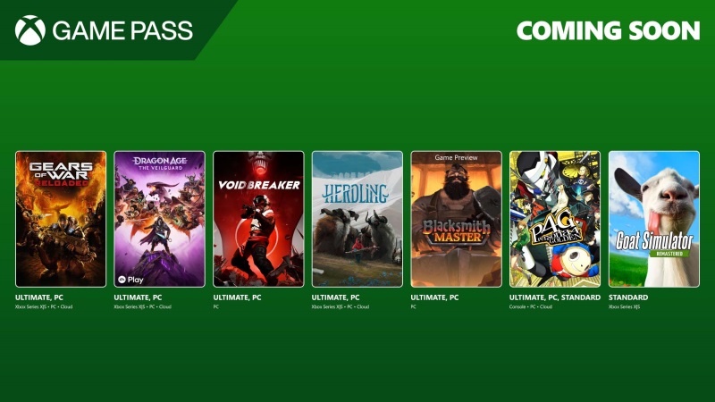 Game Pass prina Gears of War Reloaded, Dragon Age Veilguard a alie hry