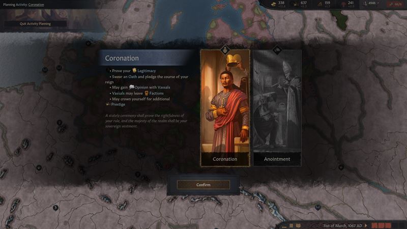 Crusader Kings III: Coronations pripravuje na september korunovciu