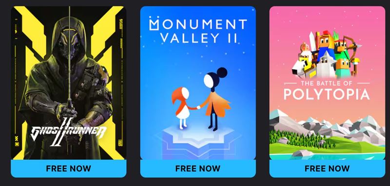 Epic rozdva Monument Valley 2 a Ghost Runner 2
