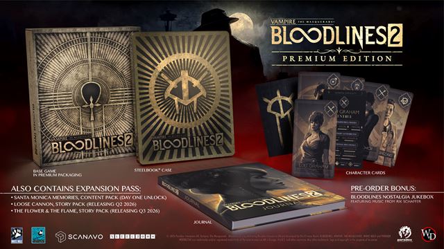 Bloodlines 2 получает все кланы в основной версии, в 2026 году будет два повествовательного DLC. 