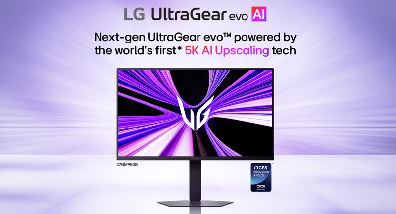 LG odhalilo UltraGear evo: nová generácia herných monitorov s AI upscalingom a OLED/Mini LED panelmi
