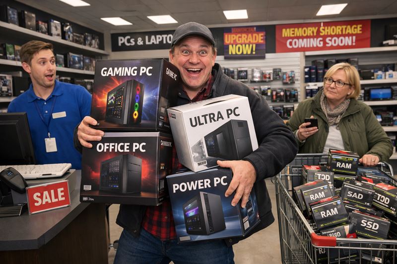 PC trh ku koncu roka r�stol, d�vodom je strach z pam�ovej kr�zy, ale aj prechod na Windows 11