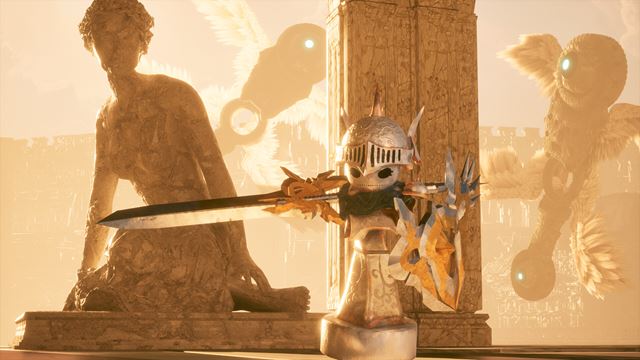 Stonemachia z v�s sprav� urputne bojuj�cu �achov� fig�rku 