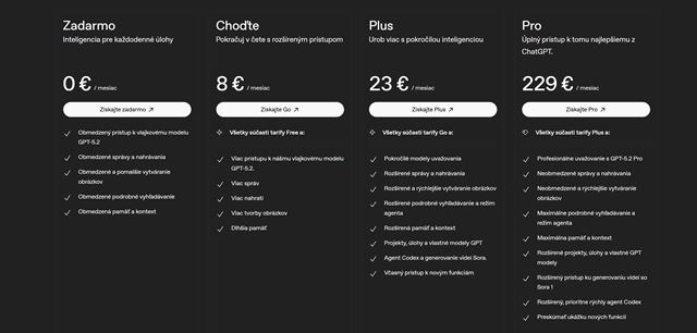 ChatGPT Go spusten�, je to lacnej�ie predplatn�, ktor� pon�kne kompromis medzi cenou a ponukou 