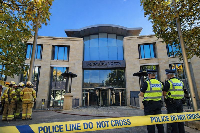 V�buch v �t�diu Rockstar North v Edinburghu: budovu, kde vznik� GTA VI, uzavrela pol�cia
