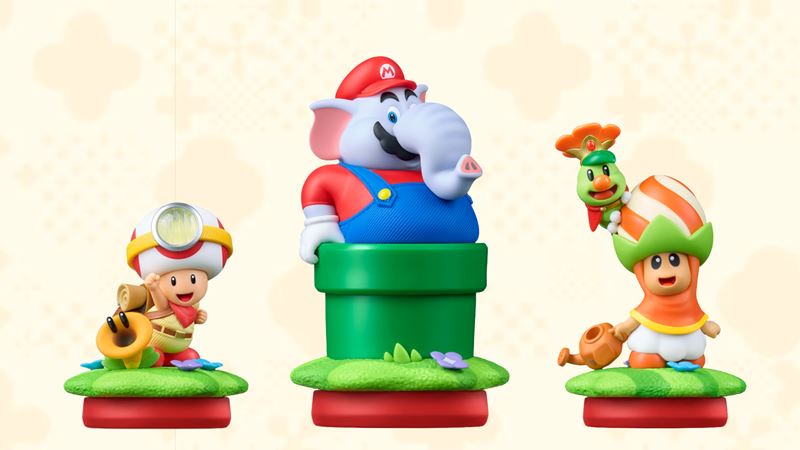 Tri nov� amiibo pribudn� k Super Mario Bros. Wonder na Switch 2