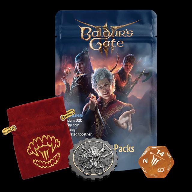 Baldur�s Gate 3 dost�va ofici�lne Treasure Packs s D&D kockami 