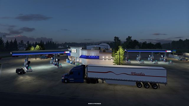 American Truck Simulator roz��ri mapu o Ju�n� Dakotu, ukazuje nov� truck stopy 