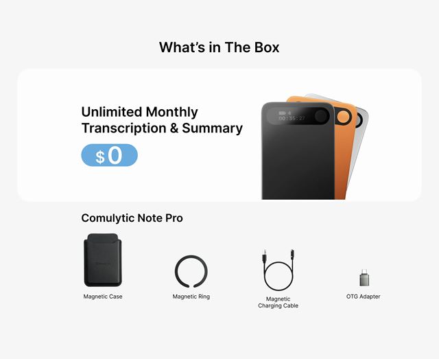 Comulytic Note Pro je smart AI zápisník, aj s prekladom 