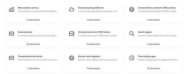 European Alternatives - katalóg európskych náhrad za služby od amerických firiem 