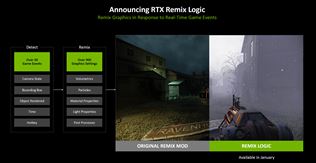 Modovac� n�stroj RTX Remix sa roz��ri o scriptovanie, Nvidia ohl�sila aj generovanie AI vide� 