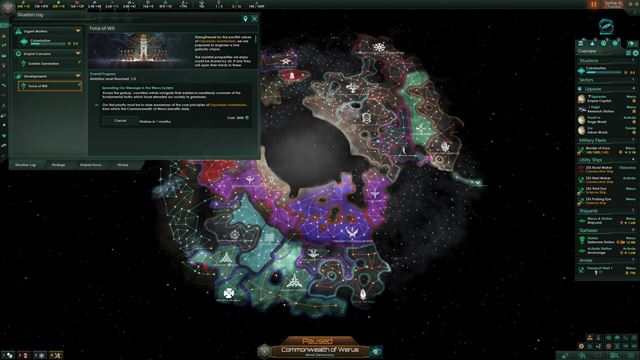 Stellaris: Willpower uk�e v novembri silu svojej v�le 