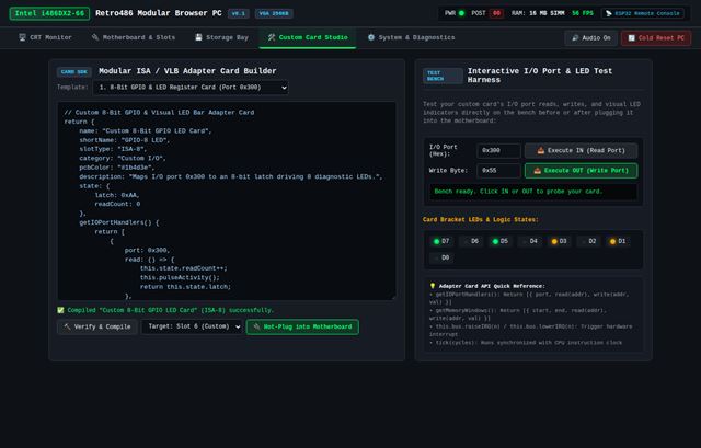V�voj�r pretvoril cel� Intel 486 po��ta� v prehliada�i, be�� kompletne v JavaScripte 