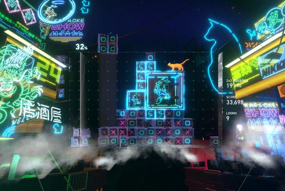 Lumines Arise dost�va ofici�lny soundtrack, oce�ovan� hudba vych�dza samostatne