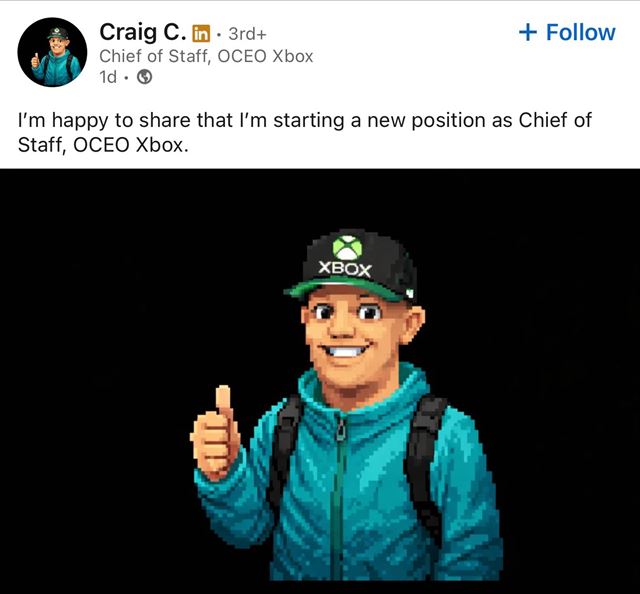 Xbox vedenie sa postupne dop��a, Craig Cincotta je nov� Chief of Staff, zatia� �o v �zad� sa val� kritika na Sarah Bond 