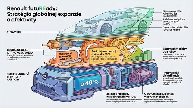 Renault chystá 36 nových modelov, chce viac predávať mimo Európy 