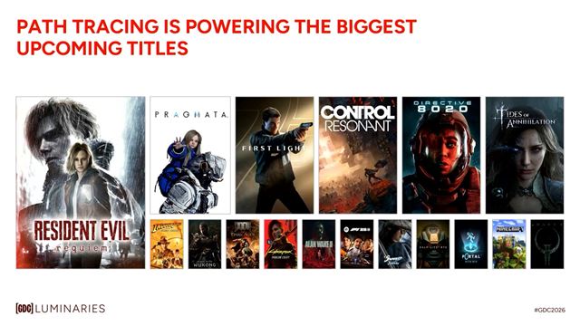 NVIDIA na GDC 2026 uk�zala nov� technol�gie pre path tracing v hr�ch, pridala RTX Mega Geometry,  ReSTIR,  PT RTX Kit a Unreal Engine 5 