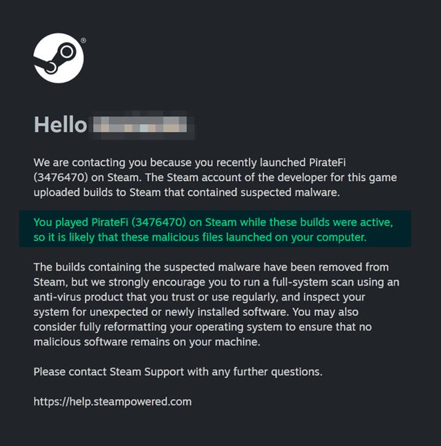 FBI pre�etruje hry na Steame kv�li malwaru, hr��om mohli kradn�� d�ta 