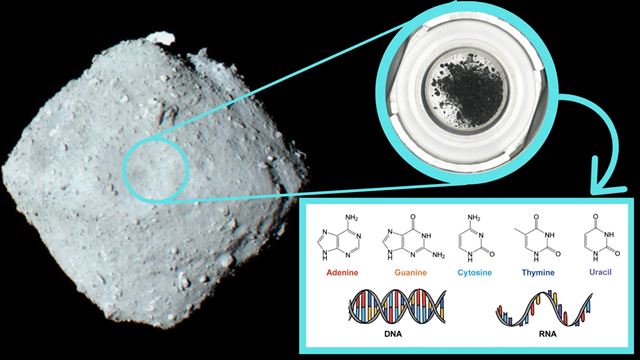 Na asteroide Ryugu našli všetkých päť báz DNA a RNA 