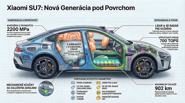 Xiaomi prinieslo novú generáciu Xiaomi SU7 