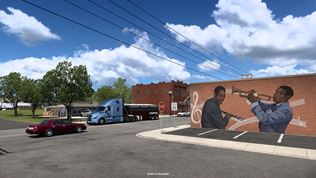 American Truck Simulator: Illinois DLC ukazuje umenie na sten�ch miest 