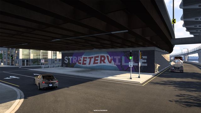 American Truck Simulator: Illinois DLC ukazuje umenie na sten�ch miest 