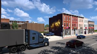 American Truck Simulator: Illinois DLC ukazuje umenie na sten�ch miest 