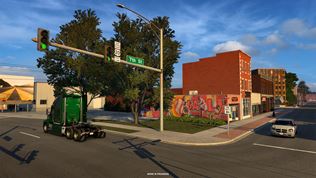 American Truck Simulator: Illinois DLC ukazuje umenie na sten�ch miest 