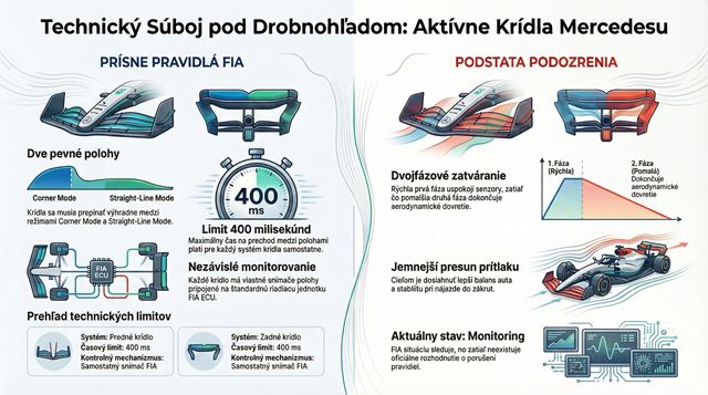 Mercedes je v F1 pod drobnohľadom FIA, otázky vyvoláva už aj predné krídlo 