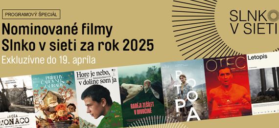 Nominácie Slnko v sieti za rok 2025 sú online na DAFilms.sk