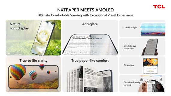 TCL sp�ja NXTPAPER a AMOLED - displej m� pon�knu� lep�� obraz aj �etrnos� k o�iam
