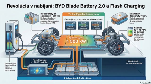 Nové autobatérie od BYD sa nabijú do 10 minút 